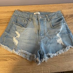 High Waisted Jean Shorts